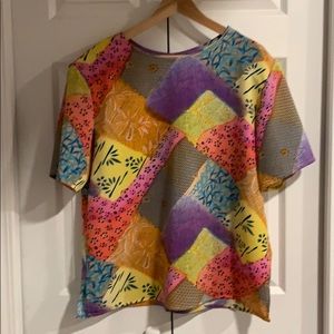 80’s Multi-patterned Top